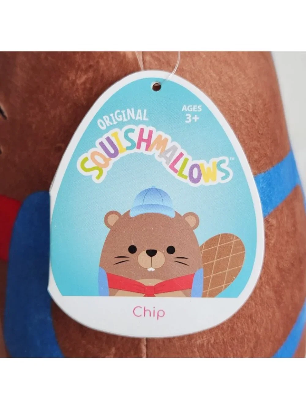 Squishmallows Chip The Beaver Plush Stuffed Animal Kellytoy 8